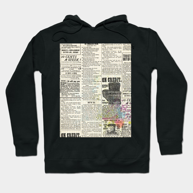 newspaper Hoodie by k&f